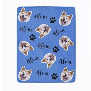 Blankets |   Custom Dog Blankets Personalized Photo & Text Blankets Pet Portrait Blanket Blankets Blankets