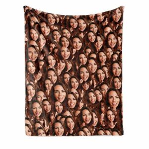 Blankets |   Custom Face Mash Blankets Personalized Pet And Person Fleece Blanket Blankets Blankets