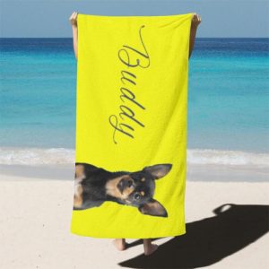 Blankets |   Custom Picture And Name Bath Towel Simple Gift For Pet Lover Blankets Blankets