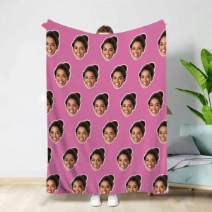 Blankets |   Funny Gifts For Friend With Custom Face Soft Blankets Blankets Blankets