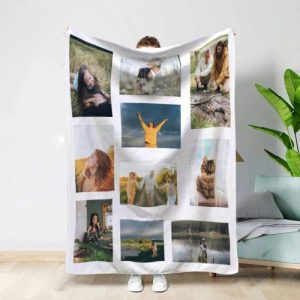 Blankets |   Personalized 10 Photos Collage Blanket Warm Gift Blankets Blankets