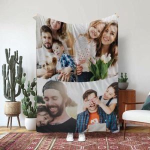 Blankets |   Personalized Blanket With 4 Photos For My Best Family Blankets Blankets