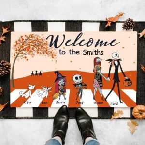 Blankets |   Personalized Doormat Welcome To My House Custom Family Autumn Style Perfect Halloween Gift Blankets Blankets