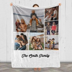 Blankets |   Personalized Family Photo And Name Blanket Blankets Blankets