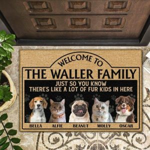 Blankets |   Personalized Floor Mats Customized Pet Photos And Names Simple Home Decor Blankets 1 Name+1 Photo