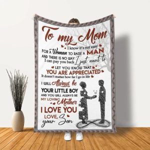 Blankets |   Personalized Love Letter Blanket To Dear Mom From Son Blankets Blankets