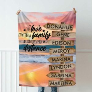 Blankets |   Personalized Name Blanket Warm Gift For Family "The Love" Blankets Blankets