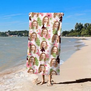 Blankets |   Personalized Photo Bath Towel Interesting Present For Best Friend Blankets Blankets