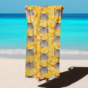 Blankets |   Personalized Photo Bath Towel With Pineapples Pattern Cute Gift For Friend Blankets Blankets