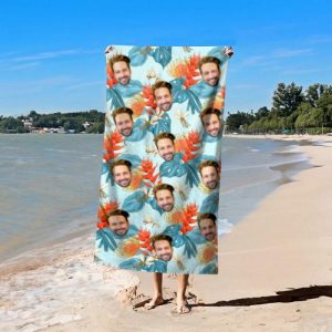 Blankets |   Personalized Photo Bath Towel Wonderful Gift For Family Blankets Blankets