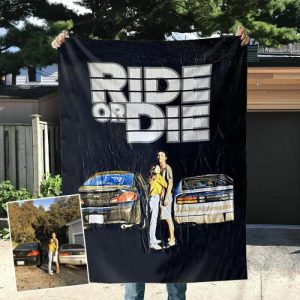 Blankets |   Personalized Photo Car Blanket Fashionableprint Present For Friends "Ride Or Die" Blankets Blankets