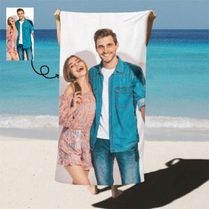 Blankets |   Personalized Picture Bath Towel Great Present For Couples Blankets Blankets