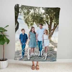 Blankets |   Personalized Picture Blanket Artistic Design Special Gift For Family Blankets Blankets