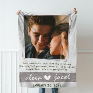 Blankets |   Personalized Picture Blanket Best Gift For Couple "You Come To Love" Blankets Blankets