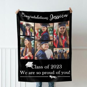 Blankets |   Personalized Picture Blanket Best Graduation Gift "We Are So Proud Of You" Blankets Blankets