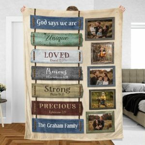 Blankets |   Personalized Picture Blanket Retro Design Style Precious Gift For Family Blankets Blankets