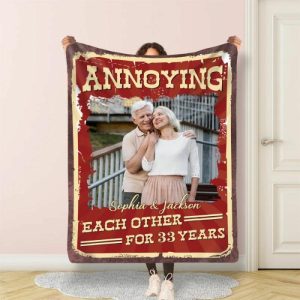 Blankets |   Personalized Picture Blanket Retro Style Gift For Couples Blankets Blankets