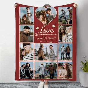 Blankets |   Personalized Picture Blanket Romantic Design Style Best Gift For Valentine’s Day Blankets Blankets