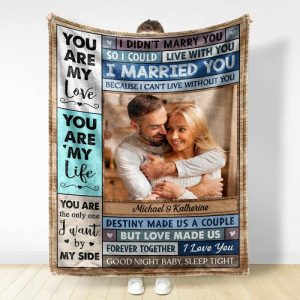 Blankets |   Personalized Picture Blanket Warm Gift For Couples "You Are My Love" Blankets Blankets