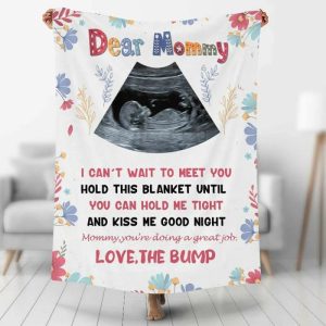 Blankets |   Personalized Picture Blanket Warm Gift For Mom "Good Night" Blankets Blankets