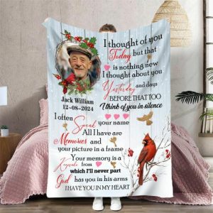 Blankets |   Personalized Picture Blanket With Beautiful Garland Pattern Best Gift For Family Blankets Blankets