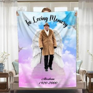 Blankets |   Personalized Picture Blanket With Colorful Background Best Gift For Family Blankets Blankets