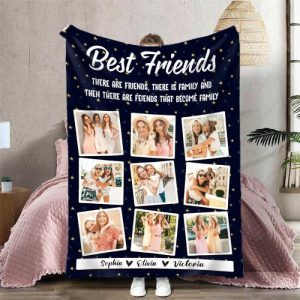 Blankets |   Personalized Picture Blanket With Custom Name Stylish Present For Friends Blankets Blankets