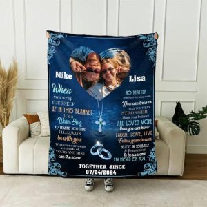 Blankets |   Personalized Picture Blanket With Ring Best Gift For Couples "I’M Proud Of You" Blankets Blankets