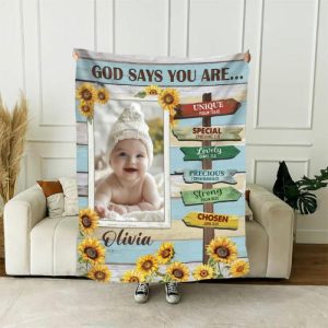 Blankets |   Personalized Picture Blanket With Road Sign And Sunflowers Pattern Best Gift For Family Blankets Blankets