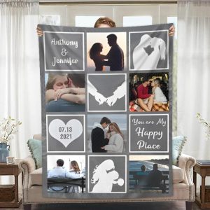 Blankets |   Personalized Picture Blanket With Warm Pattern Romantic Valentine’s Day Gift Blankets Blankets