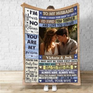 Blankets |   Personalized Picture Blanket Wonderful Gift For Husband "I’M Yours" Blankets Blankets