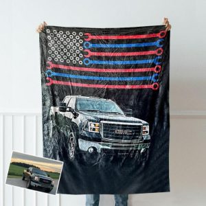 Blankets |   Personalized Picture Truck Blanket With Wrench Pattern Stylish Gift For Father Blankets Blankets