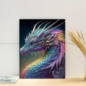 Frames |   Colorful Dragon Diamond Painting Cool Gift For Brother Frames Frames