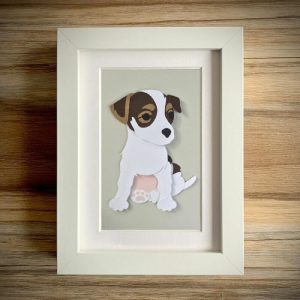 Frames |   Customized Paper Pet Portrait Decoupage Art Photo Frame Gift For Pet Lovers Frames black