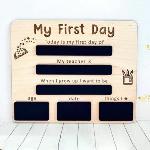 Frames |   Diy First Day Of School Sign Simple Gift For Kids Frames Frames