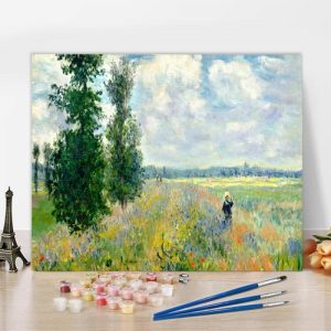 Frames |   Empty Fields Paint By Numbers Kits Special Gift For Friends Frames 24 Colors