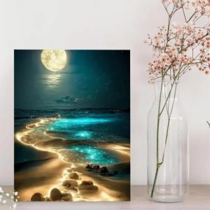 Frames |   Glowing Waves Diamond Painting Beautiful Gift For Friend Frames Frames