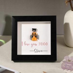 Frames |   "I Love You 3000" Personalised Superhero Frame Frames black