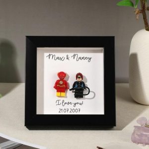 Frames |   "I Love You" Custom Superheroes Frame Frames black