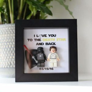 Frames |   "I Love You To The Death Star And Back" Inspired Frame Frames black