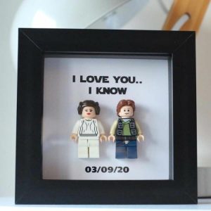 Frames |   "I Love You,I Know" Superheroes Frame Gift For Him Frames black