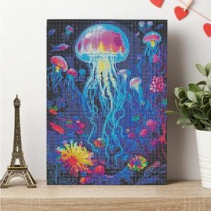 Frames |   Jellyfish Diamond Painting Beautiful Gift For Family Frames Frames