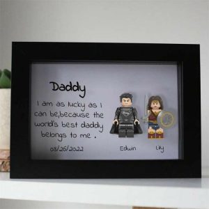 Frames |   "No Matter How The Years Go By, You Will Always Be The Only Superhero In My Heart" Personalised Superhero Frame Frames black