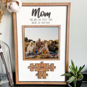 Frames |   Personalised Picture And Name Sign Puzzles Pieces Mother’s Day Gift Frames Frames