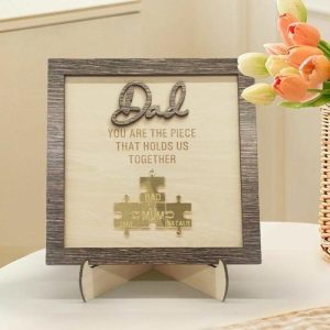 Frames |   Personalized Acrylic Name Puzzle Frame Warm Father’s Day Gift Frames Frames