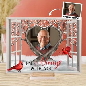 Frames |   Personalized Acrylic Photo Plaque I’M Always With You Design Memorial Gift For Parents Frames Frames