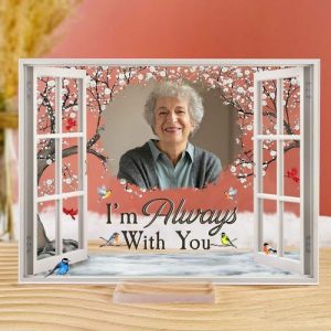 Frames |   Personalized Acrylic Photo Plaque I’M Always With You Special Design For Memorial Gift Frames Frames