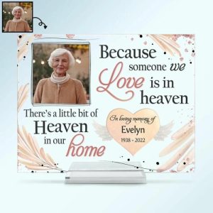 Frames |   Personalized Acrylic Photo Plaque Someone We Love Is In Heaven Gift In Memory Of Loved One Frames Frames