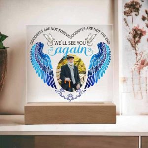 Frames |   Personalized Acrylic Photo Plaque We’Ll See You Again With Angel Wings Memorial Gift For Family Frames Frames