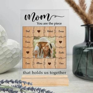 Frames |   Personalized Acrylic Photo Plaque You Are The Piece That Holds Us Together Great Gift For Mom Frames Frames